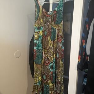 Avenue Vibrant Floral Maxi Dress